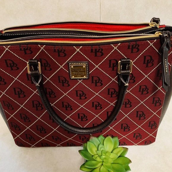 Dooney & Bourke Willa Satchel Bourdeaux NWT - Picture 2 of 7